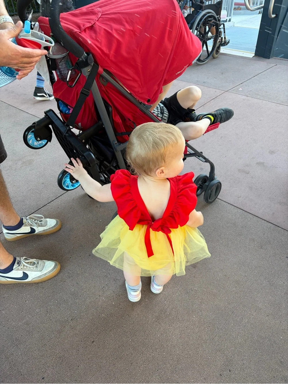 Classic Red, Blue & Yellow Princess Tulle Kids Costume
